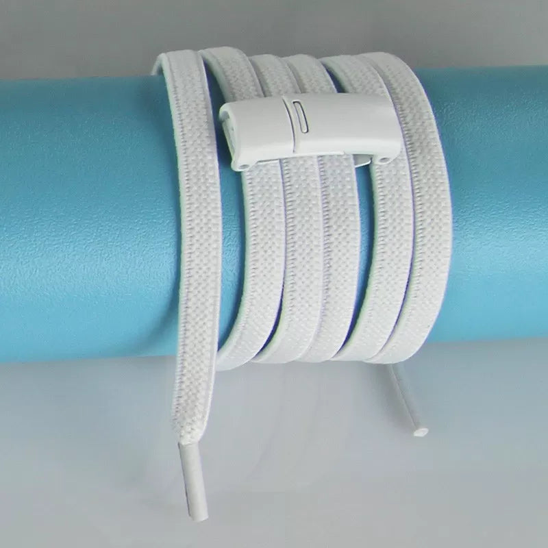 Magnetic elastic laces white