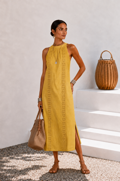 Marina | Conjunto mujer top y falda tejido crochet blanco