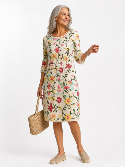 Erica | Robe Florale Élégante