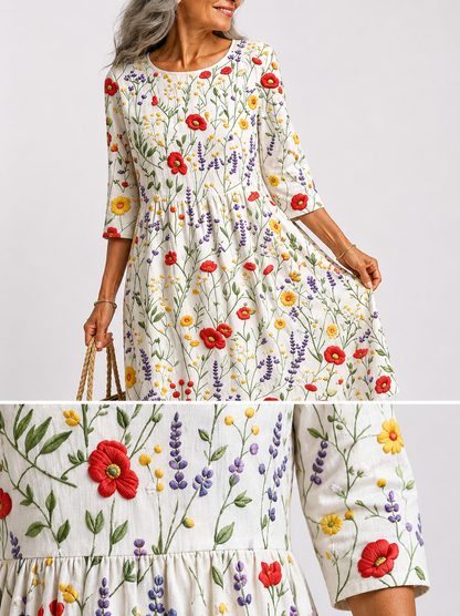 Nicole | Robe Florale Élégante