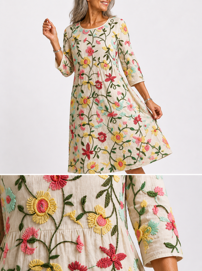 Erica | Robe Florale Élégante