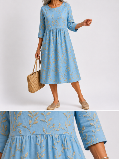 Jade | Robe Florale Élégante