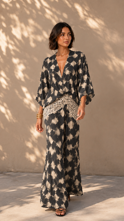 Aitana | Vestido mujer halter bordado blanco