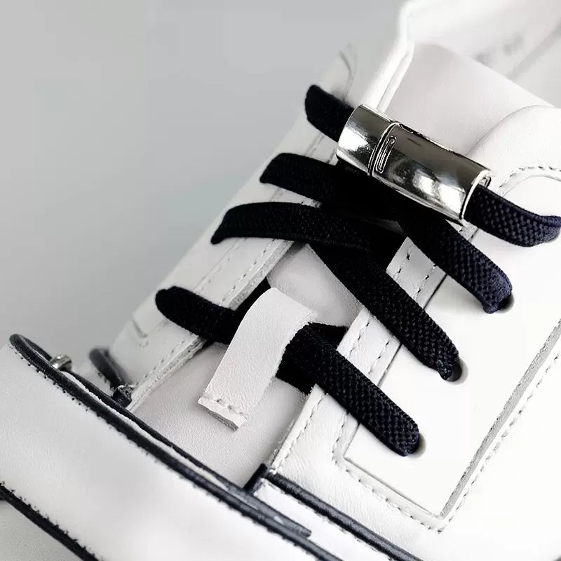 Magnetic elastic laces black