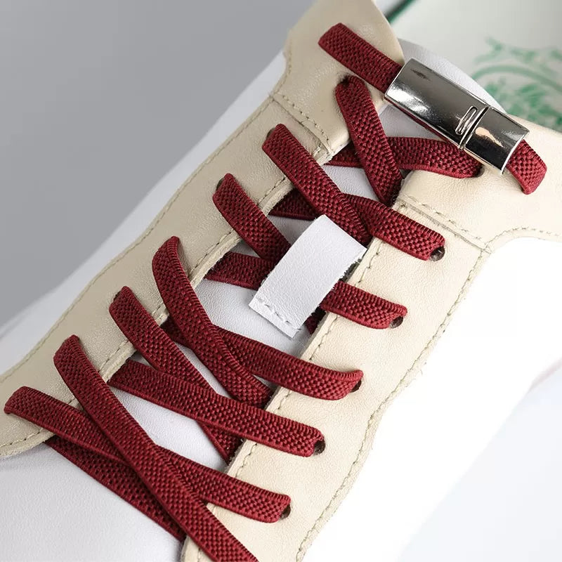 Magnetic elastic laces red