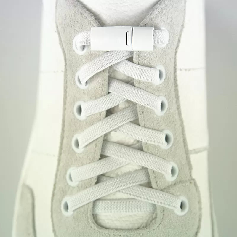 Magnetic elastic laces white