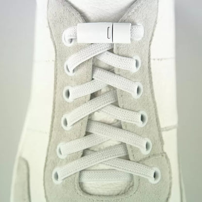 Magnetic elastic laces white